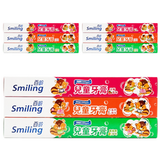 Smiling 百齡 兒童牙膏 水蜜桃 草莓 青蘋果, 50g, 9條