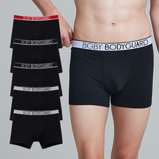 BODY GUARD 基本棉質彈性四角褲5件組
