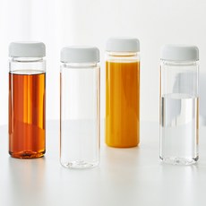 comet 每日Tritan水瓶, 4個, 白色, 500ml