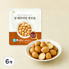 본죽 본 메추리알 장조림, 400g, 6개
