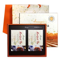 Annique 博士茶禮盒 2款+提袋 1號, 路易波士茶 200g 2種+禮盒+購物袋, 1組