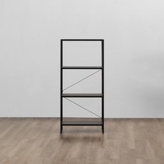 HOLA 和樂家居 伊登鐵製烤漆層架, 黑色, 4層