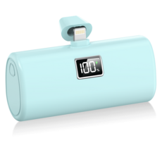 YINTO 도킹형 고속충전 PD 20w 일체형 휴대용 미니 보조배터리 8핀, XPB1, 스카이블루