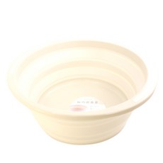 Kinyo 輕巧摺疊盆 LP-1541 40 x 4.4 x 40.1cm 675g 10L, 黃色, 1個