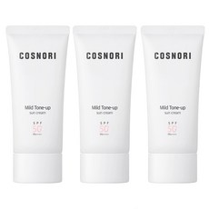 [비건뷰티] 코스노리 마일드 톤업 선크림 SPF50+ PA++++, 50ml, 3개