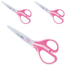 3D魔利剪 弧面防沾黏剪刀 60055, 粉色, 3支