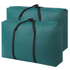 JOSIC 巨無霸無紡布收納袋 莫蘭迪綠 180L, 2個, 1個