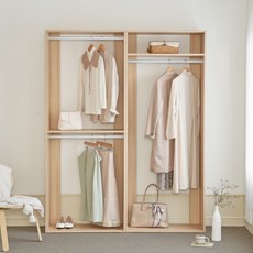 퍼리든 엘릭코 드레스룸 가구 1600 A세트 방문설치, 메이플