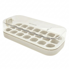 ecoco 意可可 按壓式水壺型多功能製冰盒 E09202001020 21格, 象牙白, 1個