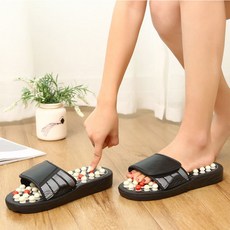 STOLIVING 女性麻花氣墊指壓拖鞋