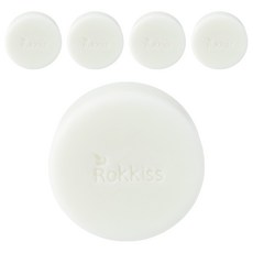 록키스 하얀 쌀겨 숙성 비누, 100g, 5개