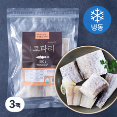 생선파는언니 살짝 말린 코다리 (냉동), 500g, 3팩