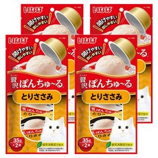 INABA 奢華果凍杯 TSC-45 Set, 雞肉, 70g, 4袋