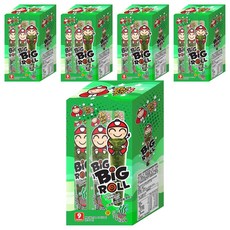 TAOKAENOI CRISPY SEAWEED ORIGINAL 小老板海苔棒棒捲 原味, 27g, 5盒