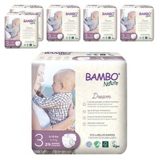 Bambo Nature 伴寶樂 Dream黏貼型尿布, 3階段, 174張