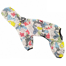 狗狗連帽四腳雨衣, M, 02 怪獸, 1件