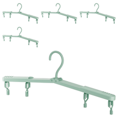 可折摺疊衣架 35 x 7.5cm 290g, 綠色, 5個