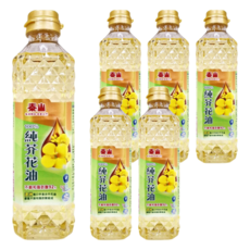 泰山 純芥花油 精選非基改 不飽和脂肪酸90%以上, 380ml, 6瓶