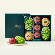 프리미엄 사과 3입 + 배 2입 + 샤인머스켓 2입 선물세트 4kg, 1세트