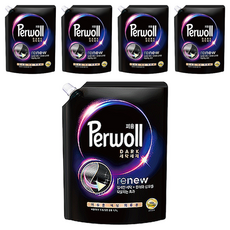 퍼울 다크 세탁세제 겸용 리필, 5개, 1.7L