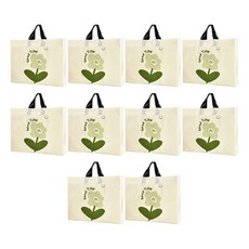 ABM Good Time 塑膠購物袋, 10個, 混合顏色