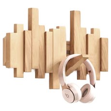 Lala工房 現代風室內裝潢4鉤壁掛衣架, 原木色, 1個