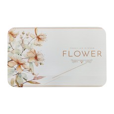 收納王妃 珪藻土地墊, 春季氣息 白色, 1個