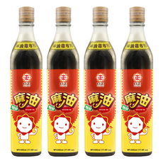 日正食品 特級麻油 麻油雞專用, 500ml, 台灣製造, 4瓶