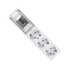 Osung Tap 漏電斷路高容量多孔插座 3孔 OSN323, 8m, 白色, 1個