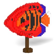 火焰神仙魚 海水魚積木, 混合顏色, 1個