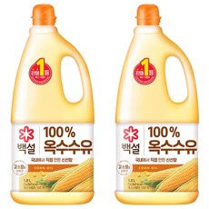 백설 옥수수유, 1.8L, 2개