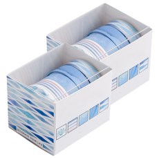 Beneble 手帳裝飾紙膠帶 5款套組, 2套, 藍色海洋世界