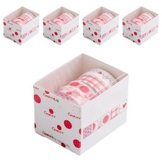 베네블 다꾸 데코레이션 마스킹테이프 5종 세트, 러블리썸씽, 5세트