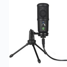 Miuzic 沐音 Pure 隨插即用超心型指向電容式桌上型麥克風 46 x 134mm x 線長 150cm, PE2, 黑色