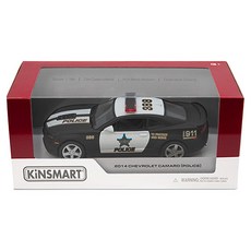 KiNSMAR 2014 雪佛蘭 Camaro 警車玩具 KT5383P, 1個, 黑色