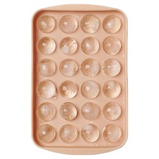 Barunn Company 24格矽膠圓球製冰盒, 燕麥色, 1個