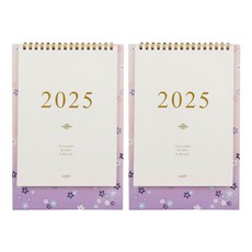 conifer 綠的事務 2025年 時間絮語直式桌曆 25K, 2本, 花言花雨