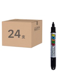 DONG-A 白板筆, 黑色, 24支
