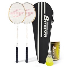 Severo Matt5.0 羽球拍 2p + 全罩式拍套 1P + 尼龍羽球 2p 套組, 1套, 單一商品