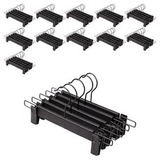 조은리빙 튼튼한 가성비 논슬립 치마바지 집게걸이, 블랙, 60개