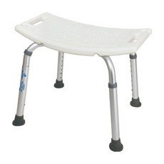 Fullicon 護立康 無背舒適洗澡椅, 白色 + 銀色, 1個