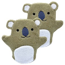 兒童動物搓澡手套, 無尾熊, 2個