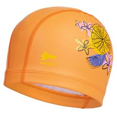 renoma 水果花朵 PU 泳帽 RO-RC2E011-OR, 1個, 橘色