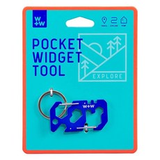 W+W 迷你多功能卡片工具鑰匙圈 不鏽鋼材質, WAW029 16 x 12 x 1cm, 1個