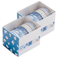 베네블 다꾸 데코레이션 마스킹테이프 5종 세트, 럭키데이, 2세트