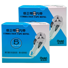 Pentel 飛龍文具 修正帶替換內帶 ZTR5-WT, 24個, 白色