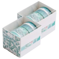 베네블 다꾸 데코레이션 마스킹테이프 5종 세트, 그린그래스, 2세트