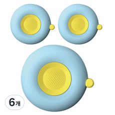 델리 투톤 마카롱 써클 줄자 블루 TT102, 6개, 블루(TT102BL)