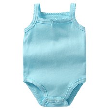 맘스케어 여아용 무지컬러 리본 민소매 수트