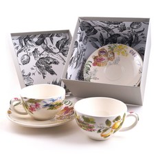 Gien 普羅旺斯雙人茶杯組, 混合顏色, 1套